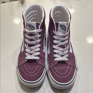 Vans Burgundy High-Top Sneakers